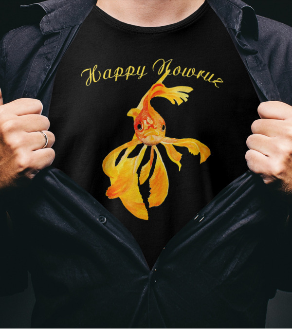 Happy Nowruz Persian New Year Goldfish T-Shirt