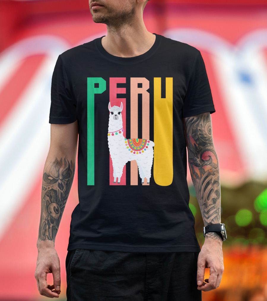 Funny Llama Alpaca Peru Festival T-Shirt
