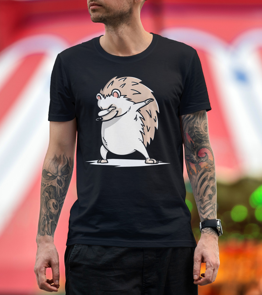Funny Dabbing Hedgehog Pet Dab T-Shirt