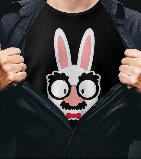 Easter Bunny Glasses Groucho Marx T-Shirt
