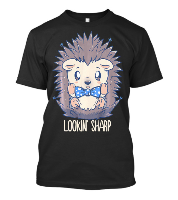 Lookin Sharp Cute Bow Tie Hedgehog T-Shirt
