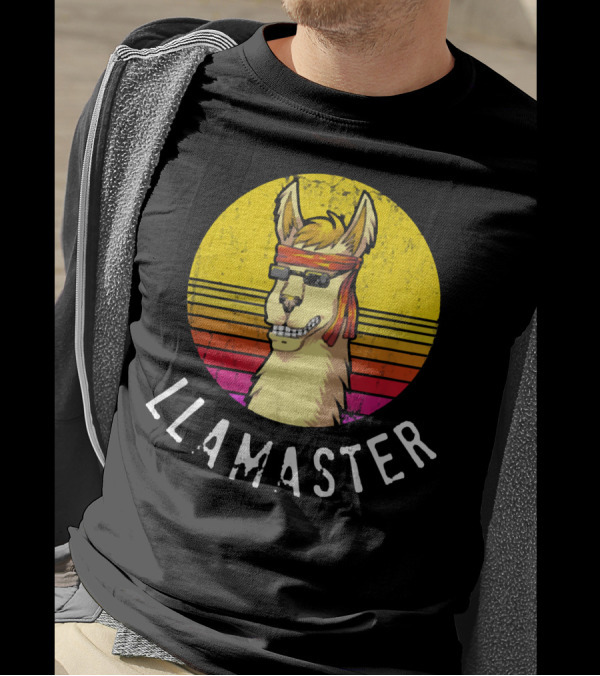 Llamaster Retro Style Llama Karate Jiu Jitsu Judo T-Shirt