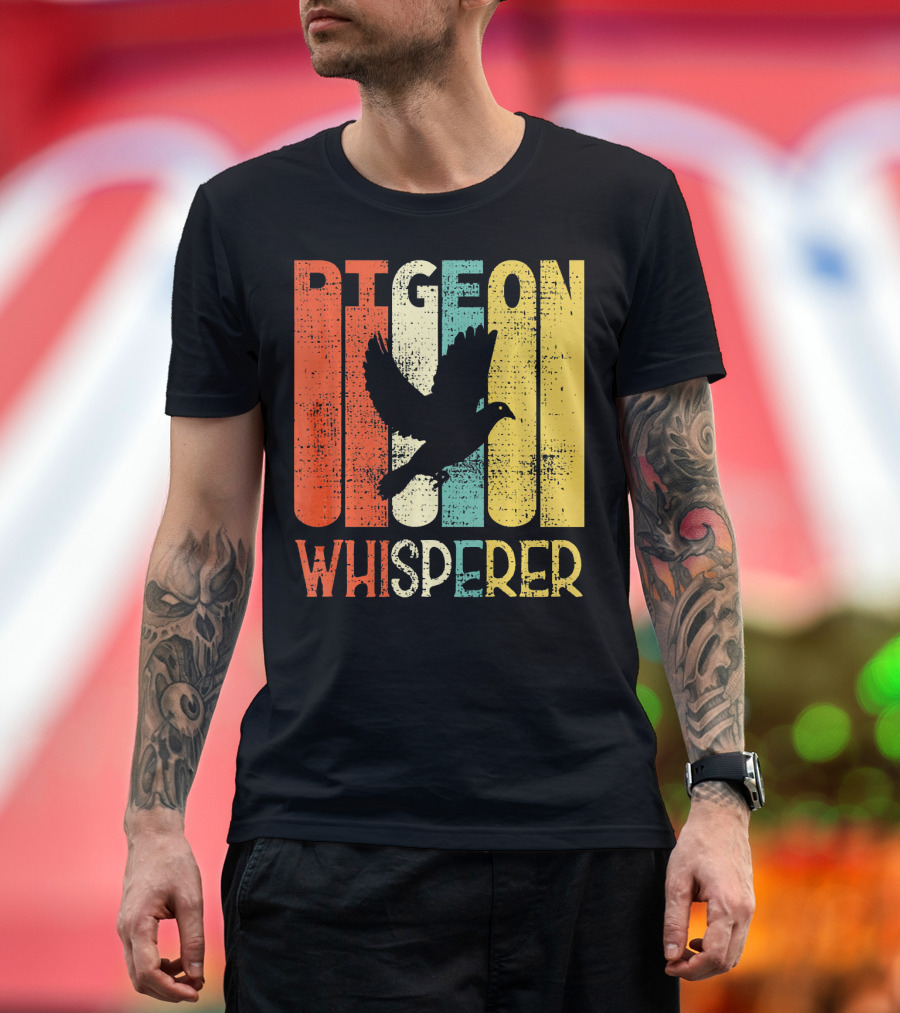 Retro Pigeon Whisperer Vintage Carrier Bird T-Shirt