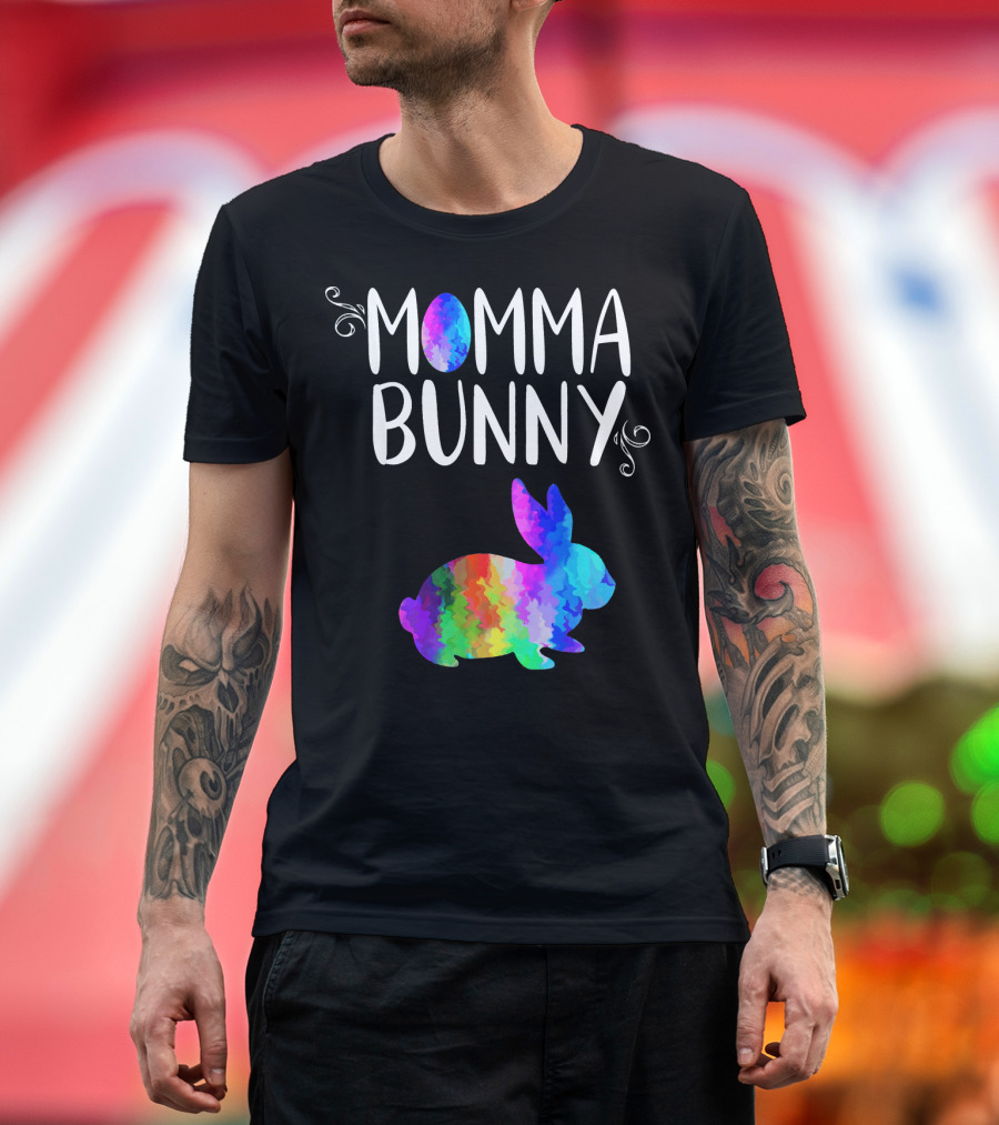 Momma Bunny Colorful T-Shirt