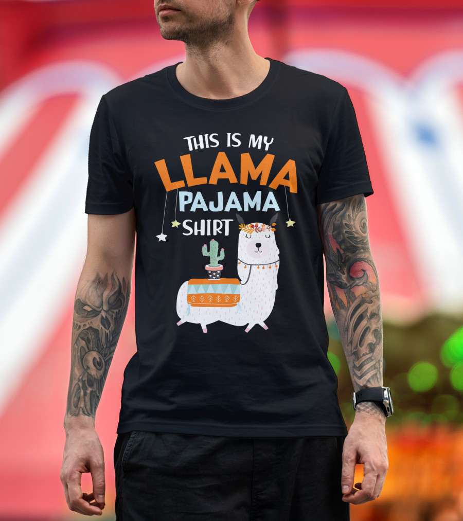 This Is My Llama Pajama T-Shirt