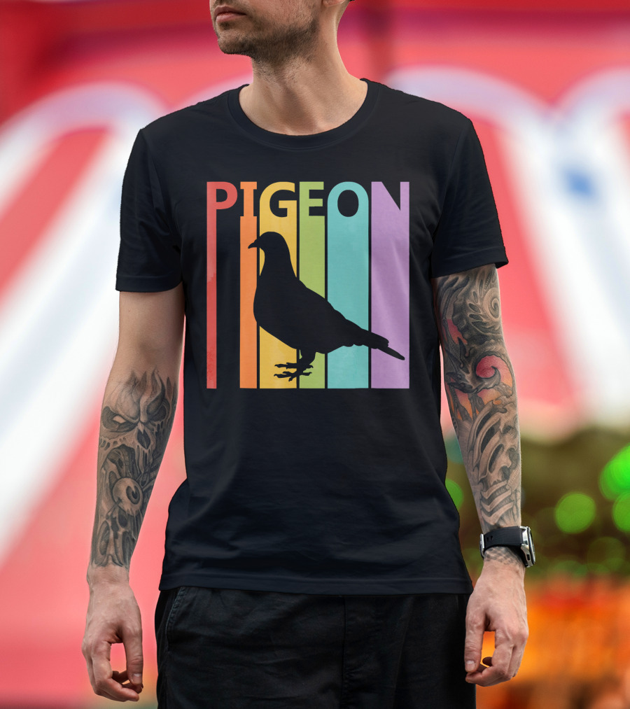 Pigeon Vintage Rainbow T-Shirt