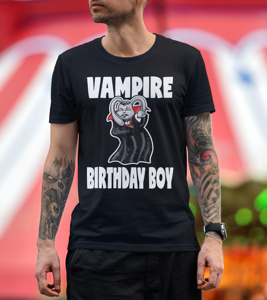 Vampire Birthday Boy Scary Dracula Vampi T-Shirt