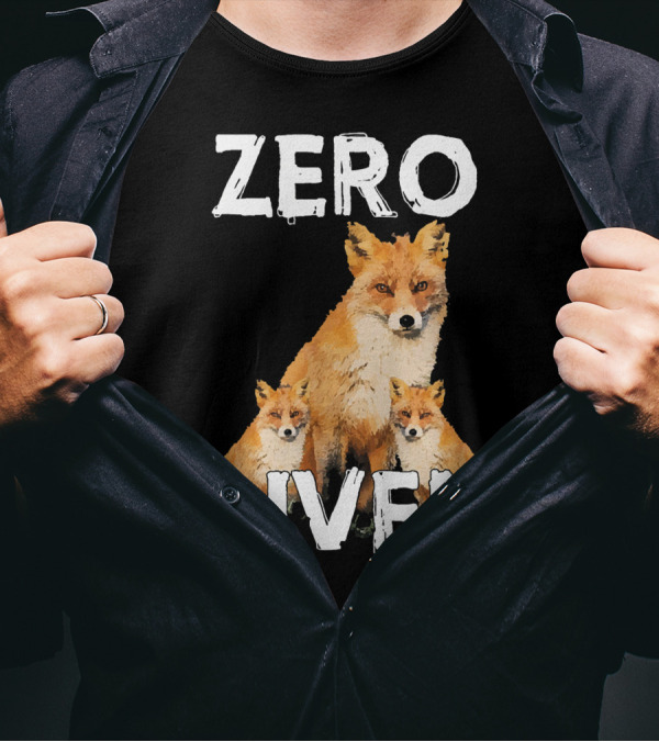 Zero Fox Given Funny Pun Fox Trio T-Shirt