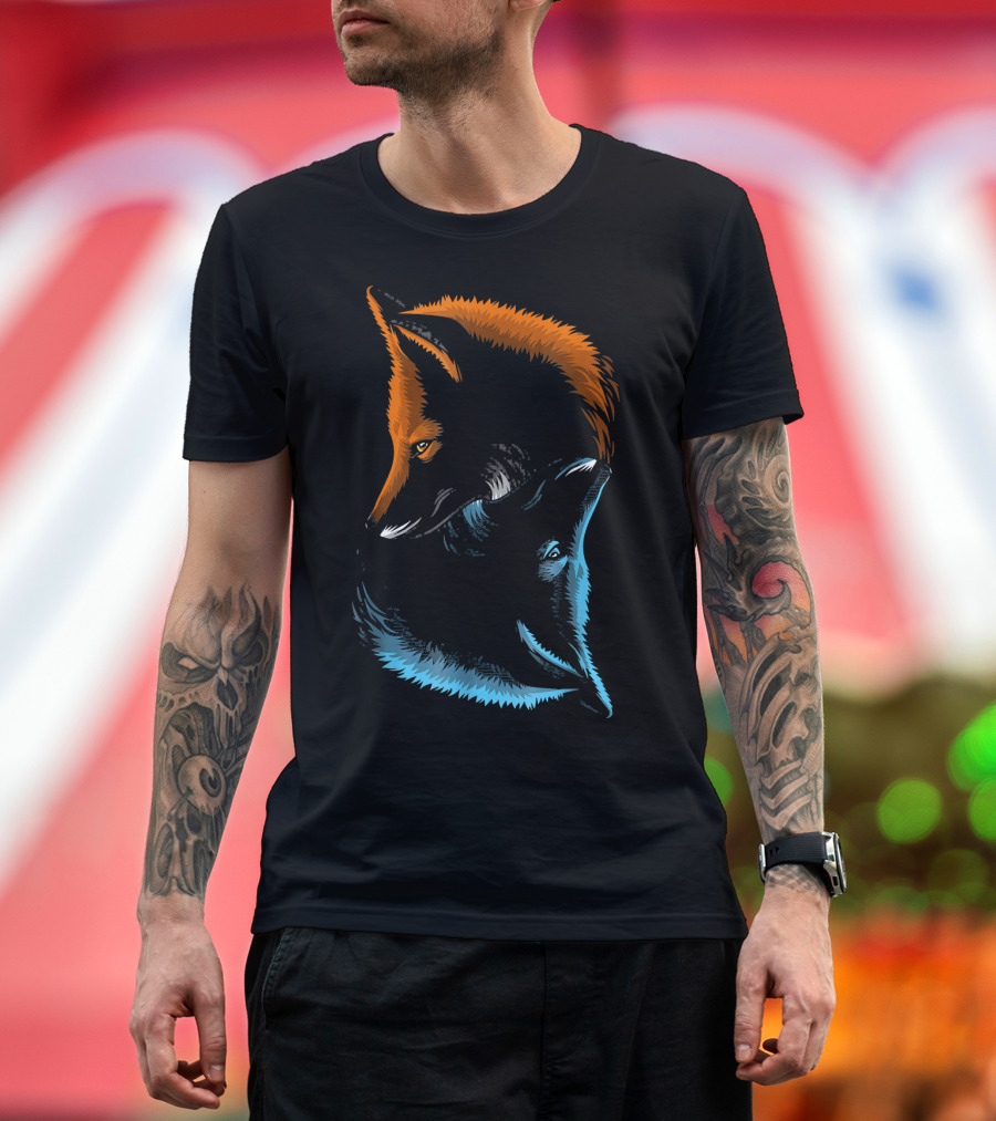 Yin Yang Fox Duality Yin Yang Fox T-Shirt