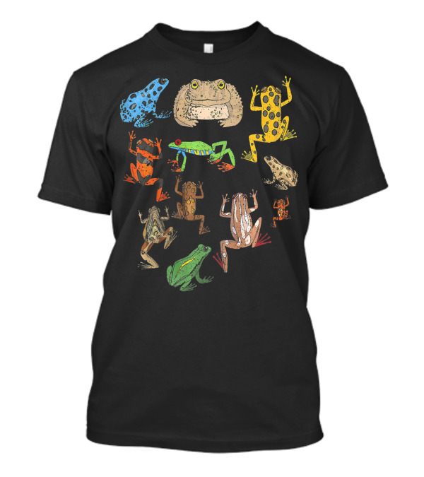 Cute Colorful Frogs Variety Collection T-Shirt