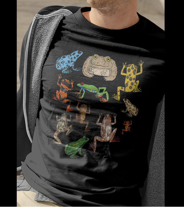 Cute Colorful Frogs Variety Collection T-Shirt