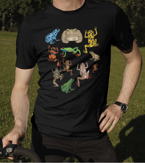 Cute Colorful Frogs Variety Collection T-Shirt