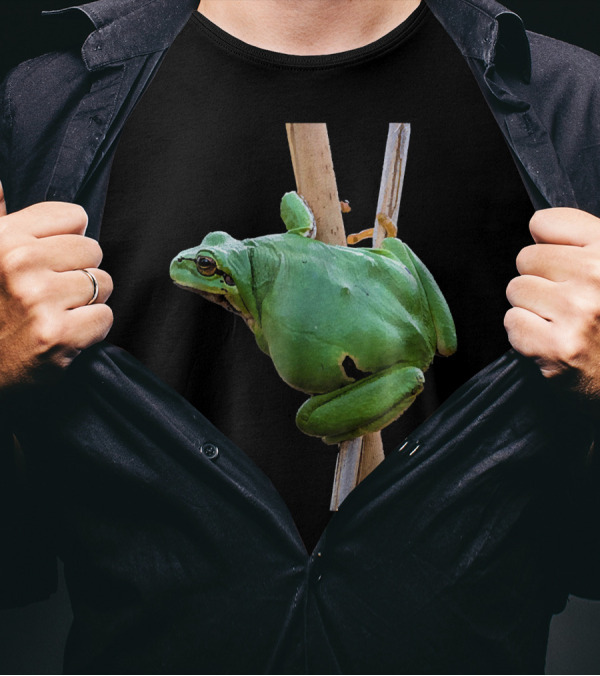 Animal View Green Tree Frog Nature T-Shirt