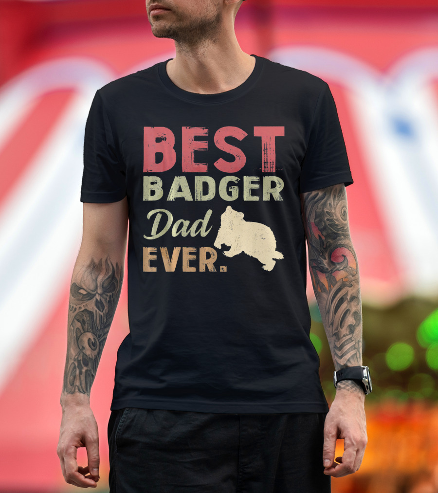 Best Badger Dad Ever Badger T-Shirt