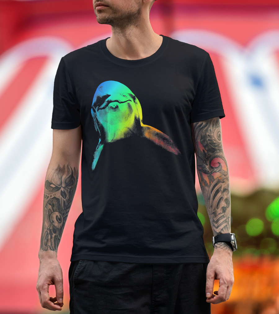 DOLPHIN Rainbow Colorful T-Shirt