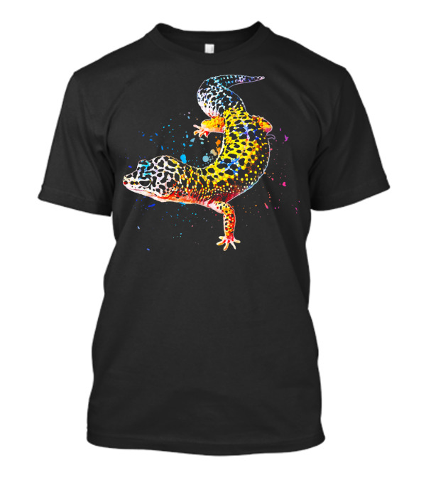 Leopard Gecko Keeper Watercolor Reptile T-Shirt