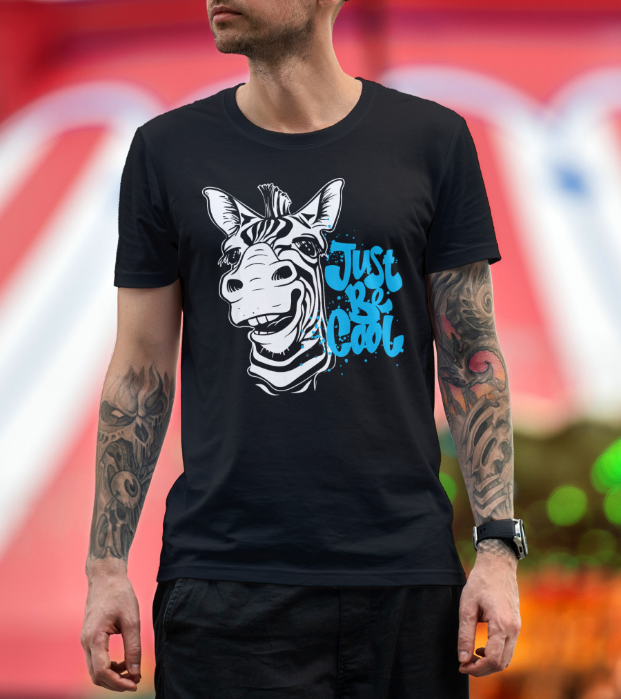 Just Be Cool Zebra T-Shirt