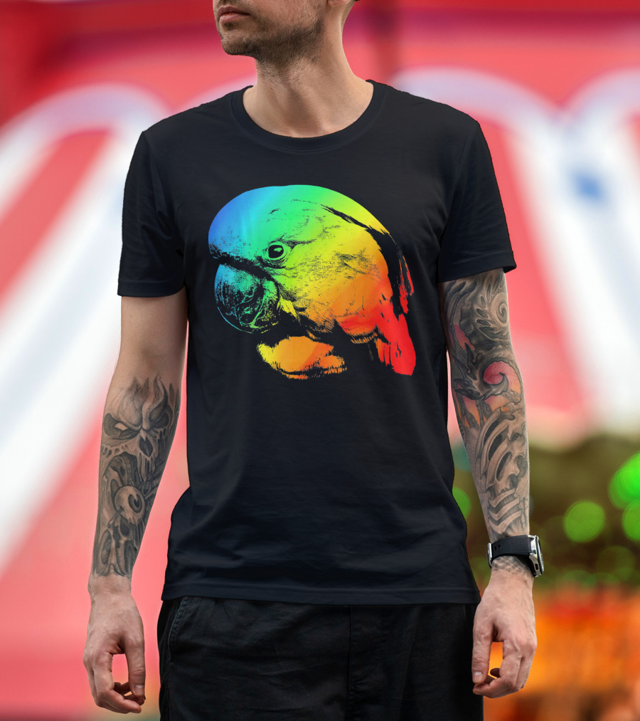 GOFFINS COCKATOO Vibrant Colorful Rainbow Bird T-Shirt