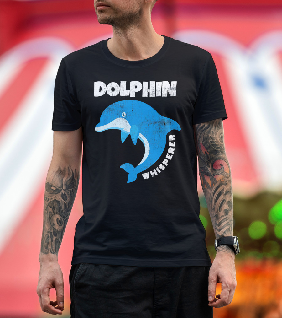 Dolphin Whisperer Blue Dolphin T-Shirt