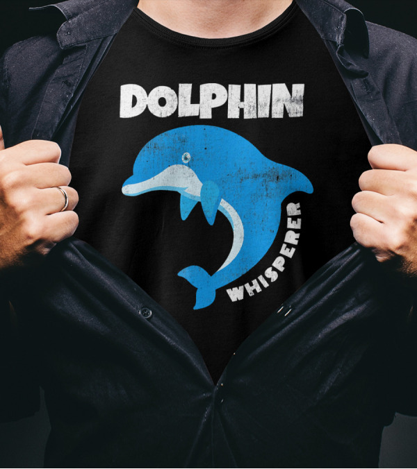 Dolphin Whisperer Blue Dolphin T-Shirt