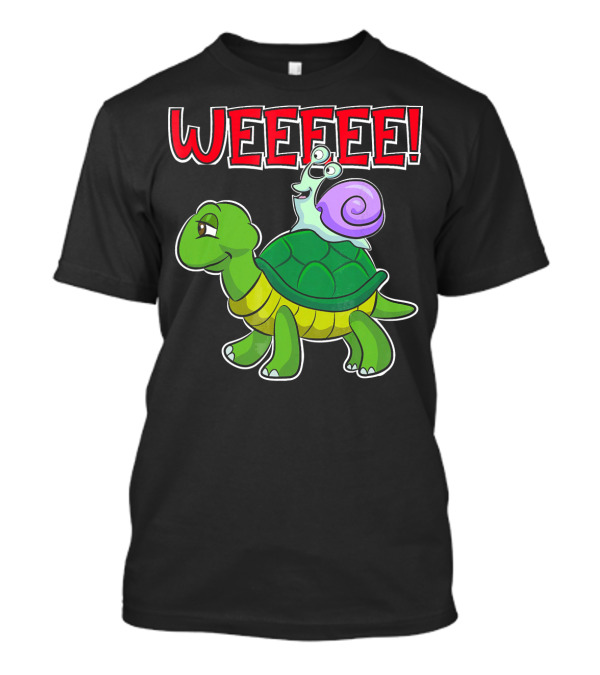 WEEEEE Funny Turtle Snail Running T-Shirt