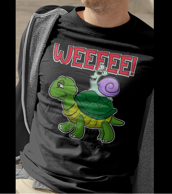 WEEEEE Funny Turtle Snail Running T-Shirt