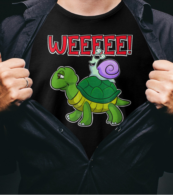 WEEEEE Funny Turtle Snail Running T-Shirt