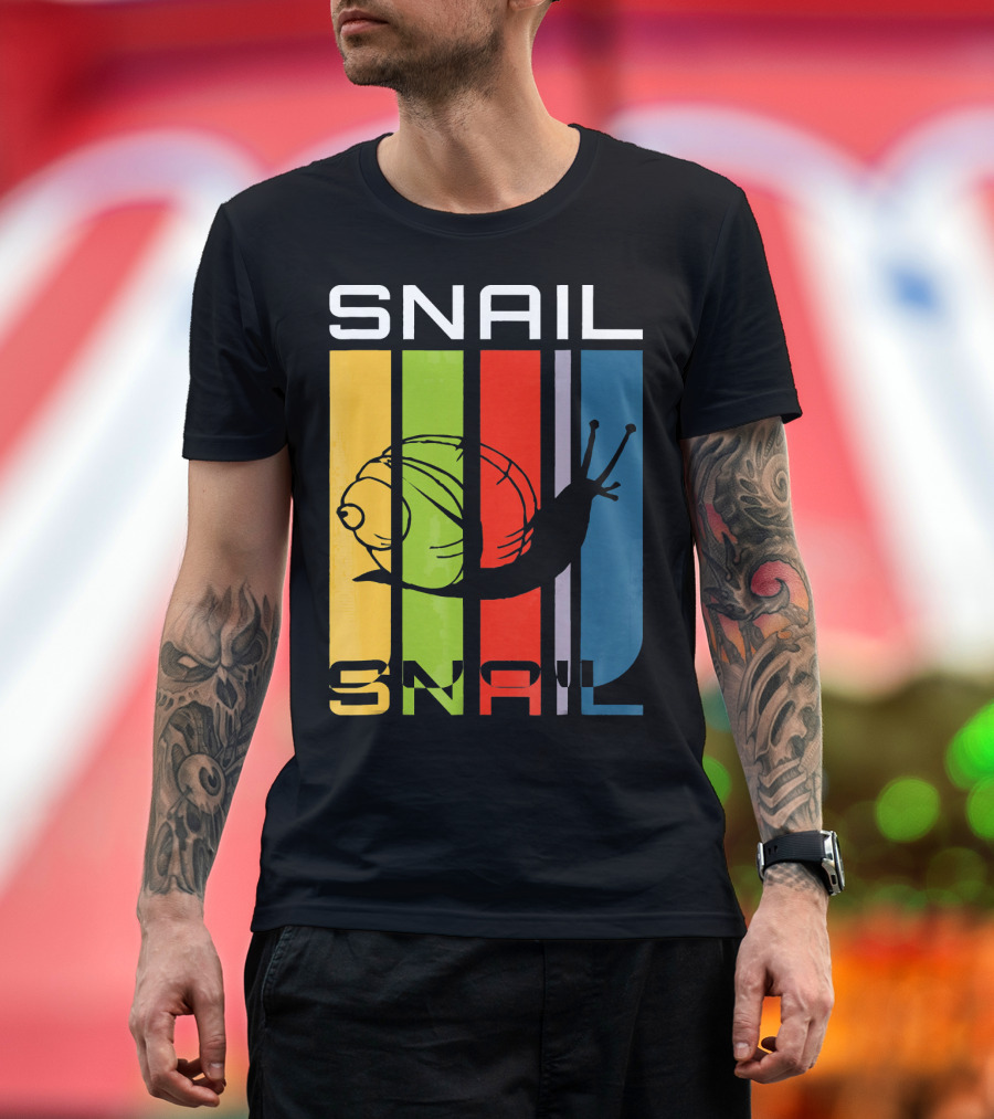 Snail Retro Vintage 70s Anim T-Shirt