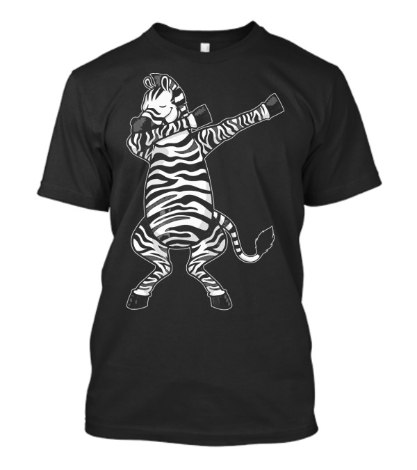 Dabbing Zebra Funny Dance Pose T-Shirt