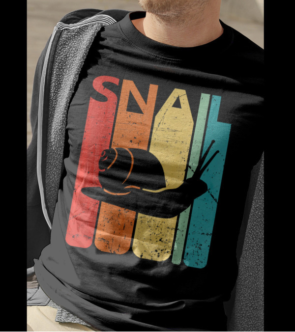 Retro Vintage Snail Funny Anim T-Shirt