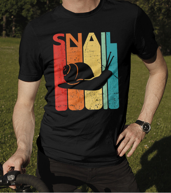 Retro Vintage Snail Funny Anim T-Shirt