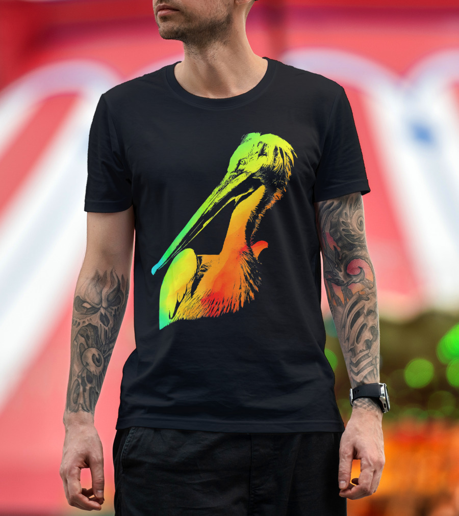 PELICAN Vibrant Rainbow Sketch T-Shirt