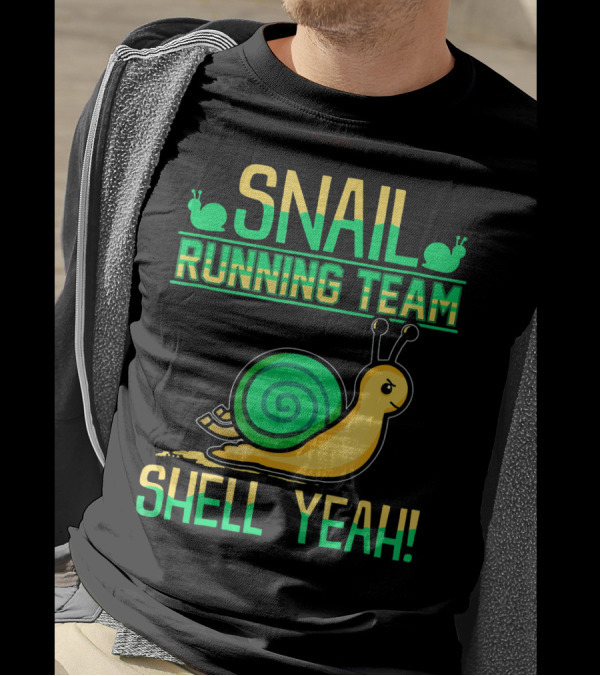 Snail Running Team Shell Yeah Jogger Run Snail T-Shirt
