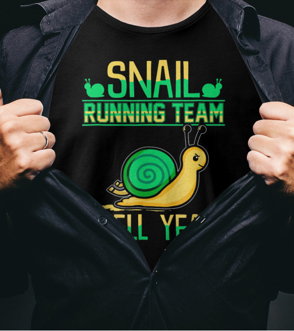 Snail Running Team Shell Yeah Jogger Run Snail T-Shirt