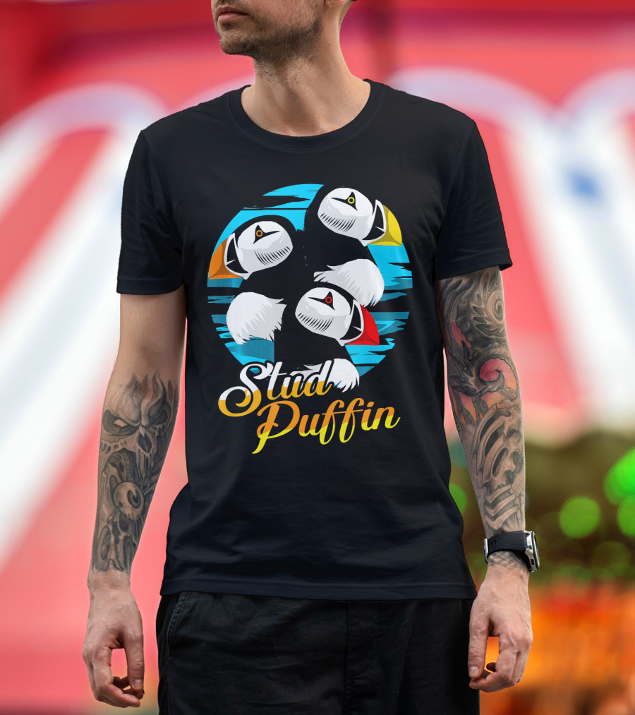 Stud Puffin Puffin Squad Seabird Bird Ing T-Shirt