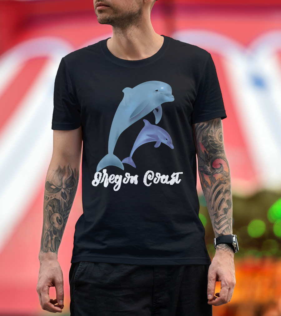 Oregon Coast Dolphin Souvenir PNW T-Shirt