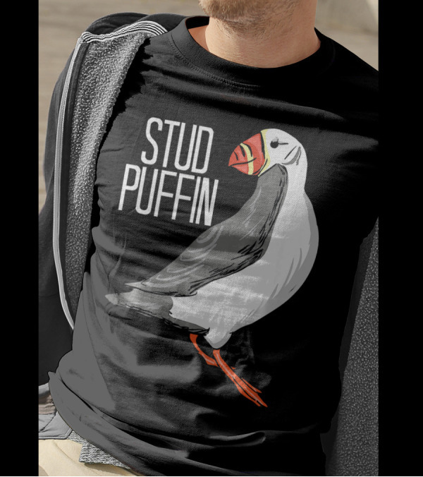 Stud Puffin Seabird Lover Stud Puffin T-Shirt