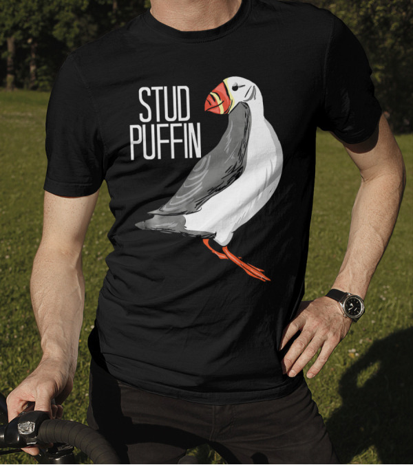 Stud Puffin Seabird Lover Stud Puffin T-Shirt