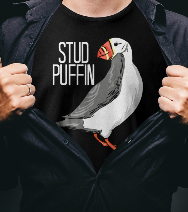 Stud Puffin Seabird Lover Stud Puffin T-Shirt