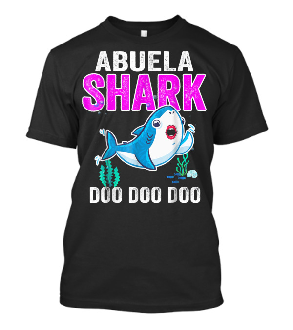Abuela Shark Doo Doo Doo Fun Marine T-Shirt