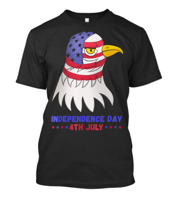 Independence Day 4th July Eagle American Flag Mullet T-Shirt