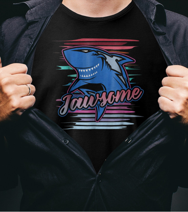 Jawsome Smiling Shark Awesome Funny T-Shirt
