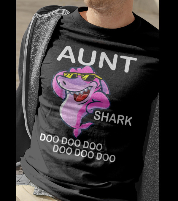 Aunt Shark Doo Doo Doo Doo Doo Doo T-Shirt