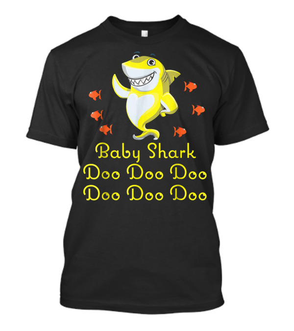 Baby Shark Doo Doo Doo Doo Doo Doo Dancing Yellow Shark Fun T-Shirt