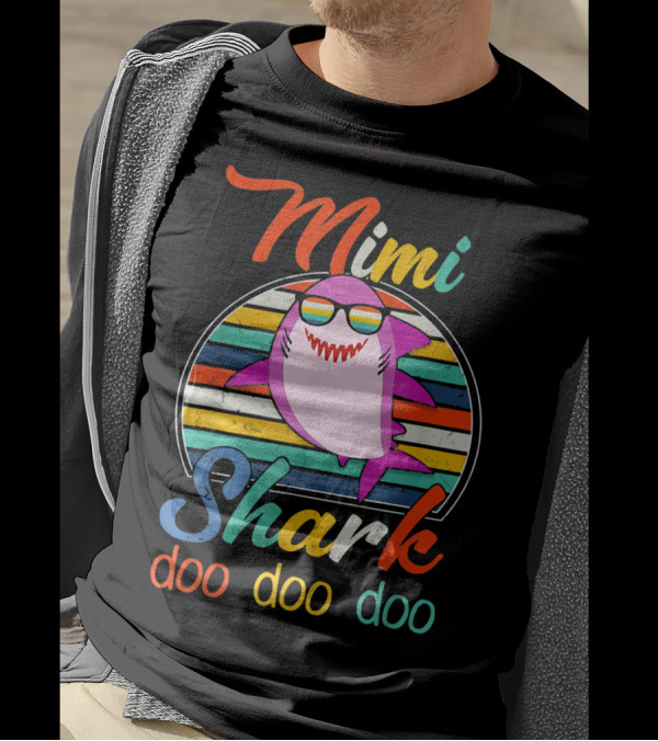 Mimi Shark Doo Doo Doo Funny Family Match T-Shirt