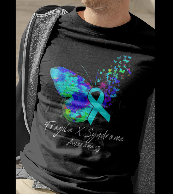 Fragile X Syndrome Awareness Butterfly T-Shirt