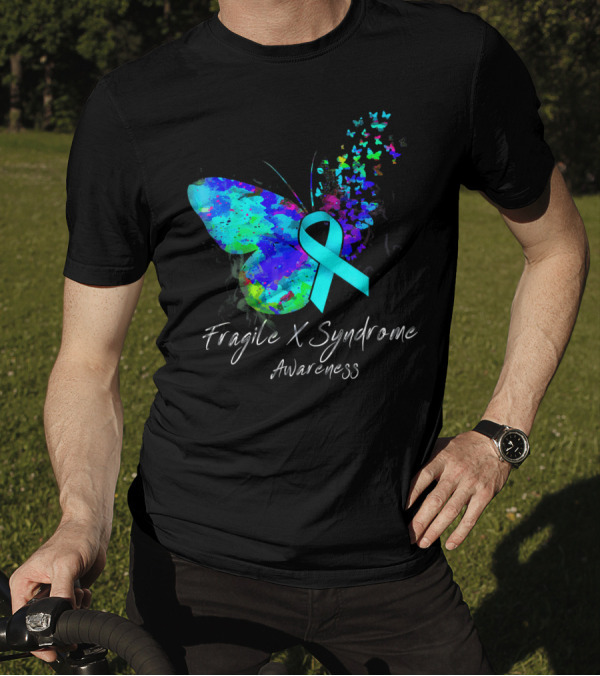 Fragile X Syndrome Awareness Butterfly T-Shirt
