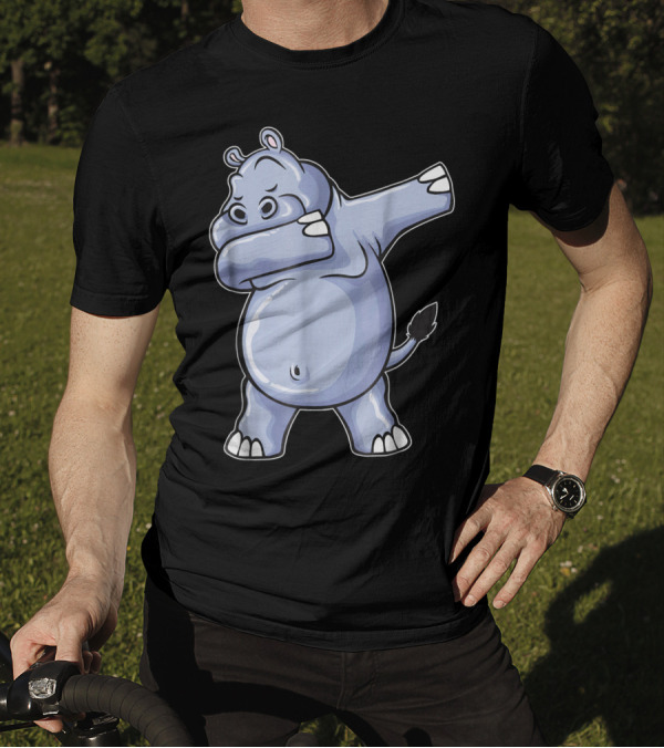 Hippo Dab Dabbing Funny Hippo T-Shirt