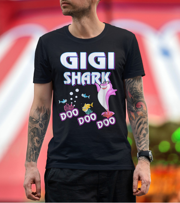 Premium T-Shirt: Gigi Shark Doo Doo Doo Fun Ocean Adventure T-Shirt Gigi Shark Doo Doo Doo Fun Ocean Adventure T-Shirt