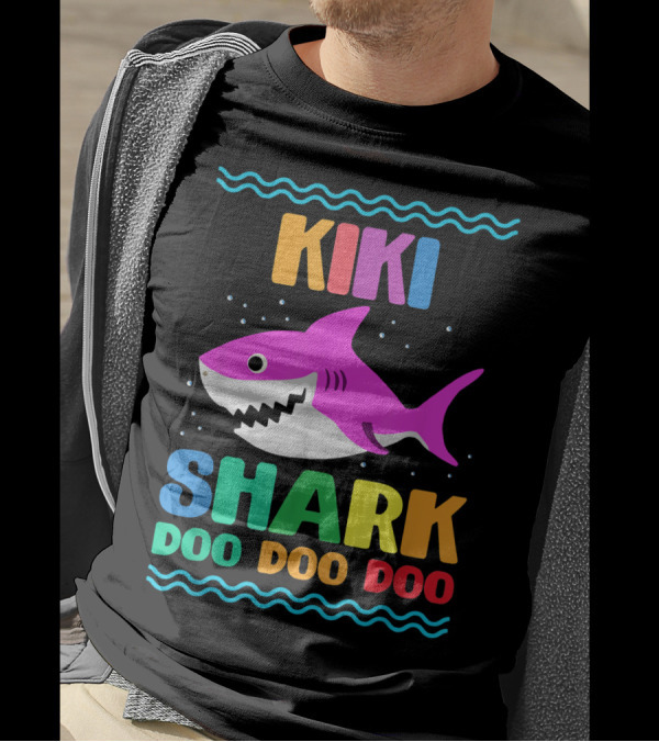 Kiki Shark Doo Doo Doo Rainbow Shark T-Shirt